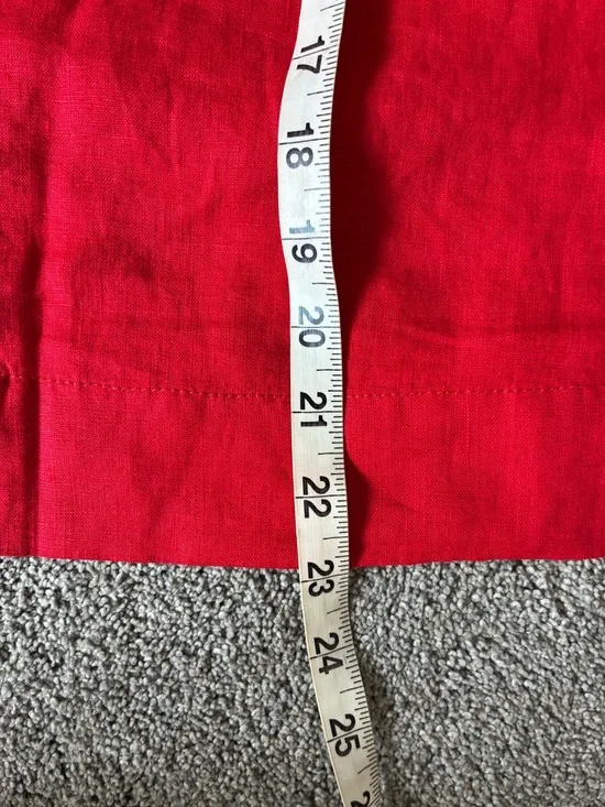 Everlane red linen top- NWOT - Picture 8 of 8